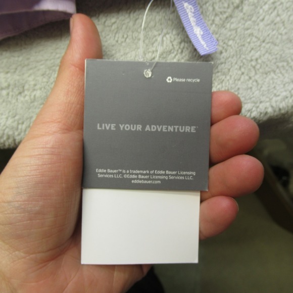 Eddie Bauer Jacket Kids XS 5/6 Purple Hooded Waterproof Removable Liner 3in1 NEW - Picture 4 of 14